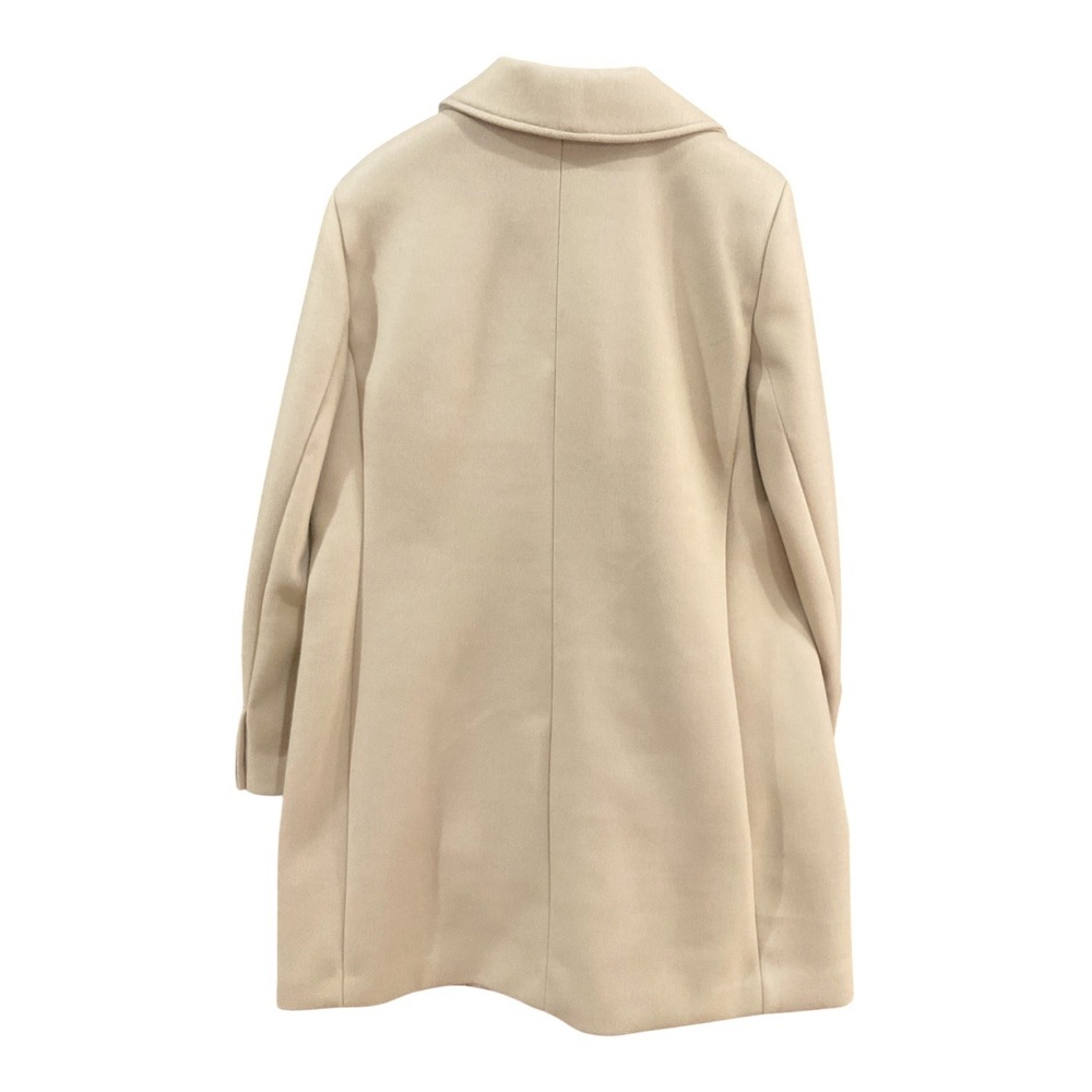 Halston Womens Camel Tan Wool Blend Button Front Coat Size L New - Picture 3 of 6